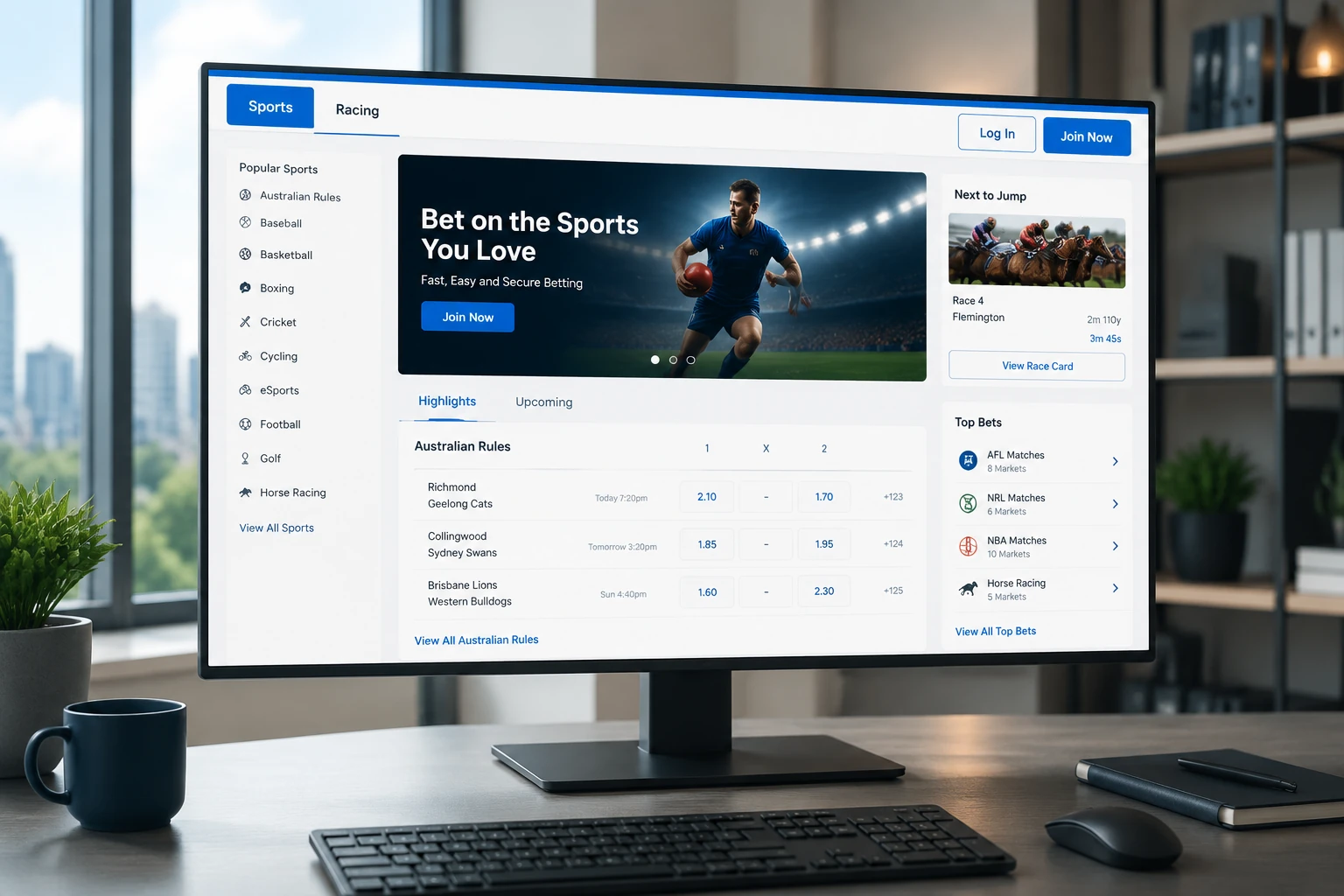 Sports and Racing Markets on Betr